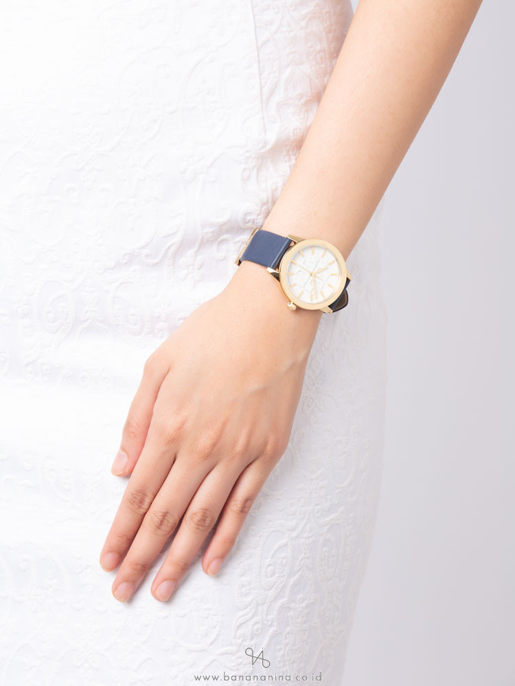 TORY BURCH TBW2008 Gigi Leather Strap Navy