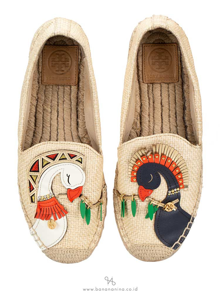 tory burch parrot espadrille
