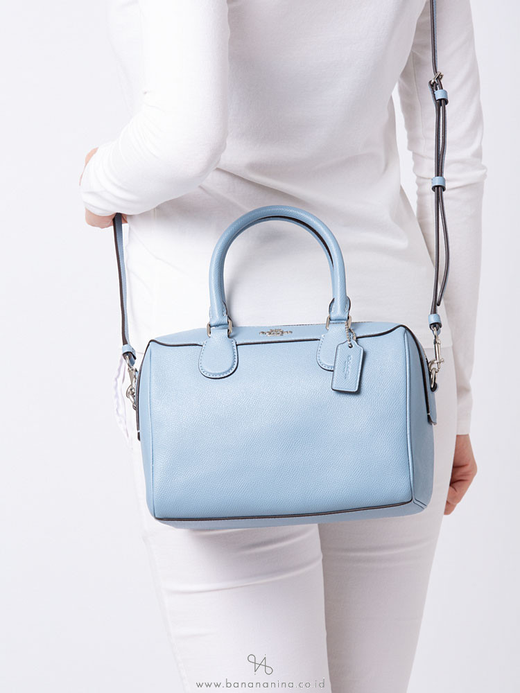 COACH 32202 Crossgrain Mini Bennett Satchel Cornflower