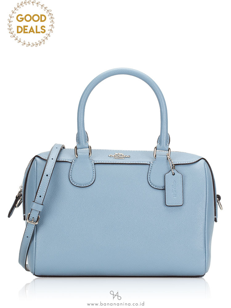 COACH 32202 Crossgrain Mini Bennett Satchel Cornflower