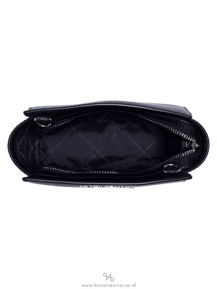 MICHAEL KORS Selma Mini Crossbody Black Silver
