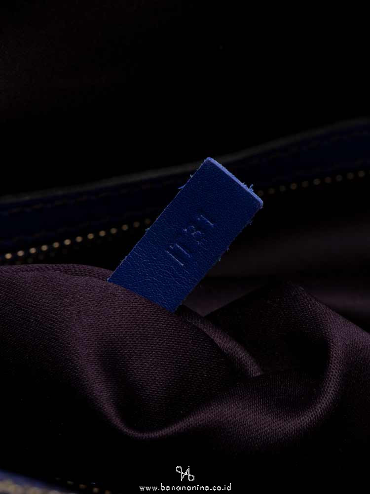 TOD'S ALR Piccola Leather Satchel Blue Electric