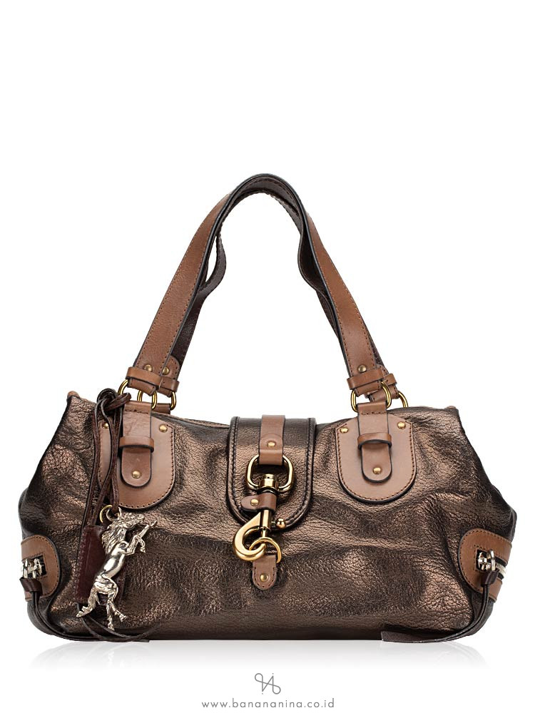 CHLOE Kerala Leather Shoulder Bag Bronze