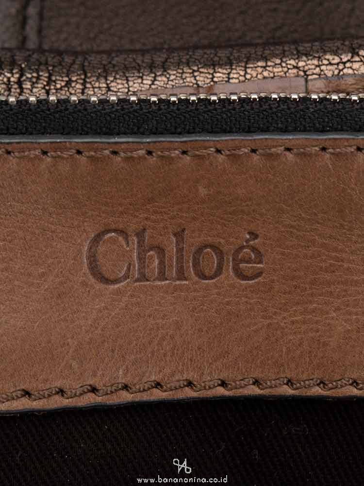 CHLOE Kerala Leather Shoulder Bag Bronze