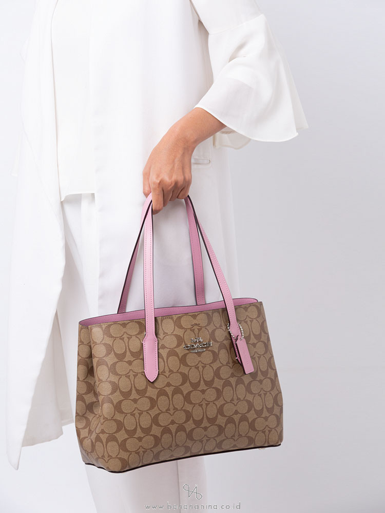 COACH 48735 Signature Avenue Carryall Khaki Tulip