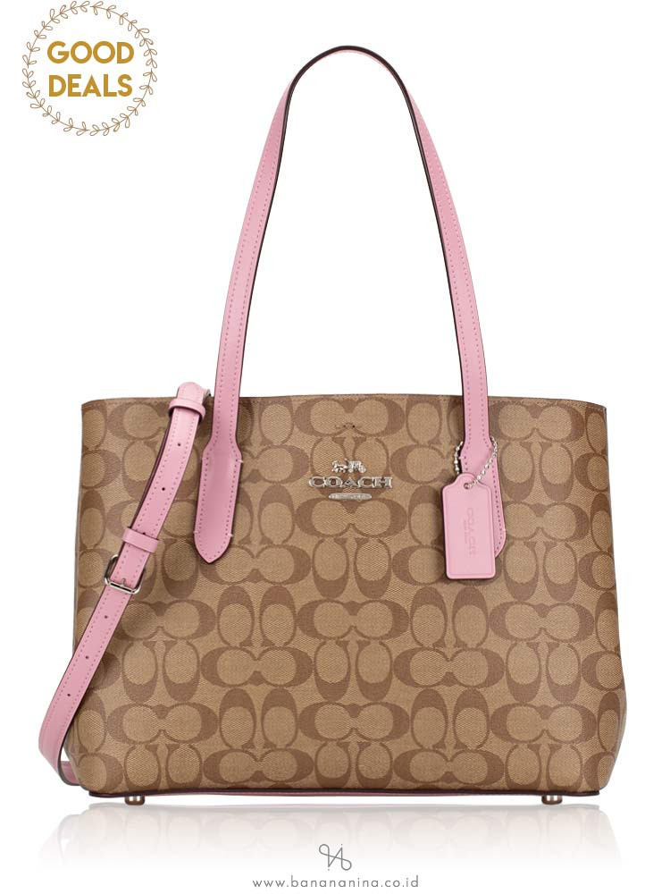 COACH 48735 Signature Avenue Carryall Khaki Tulip
