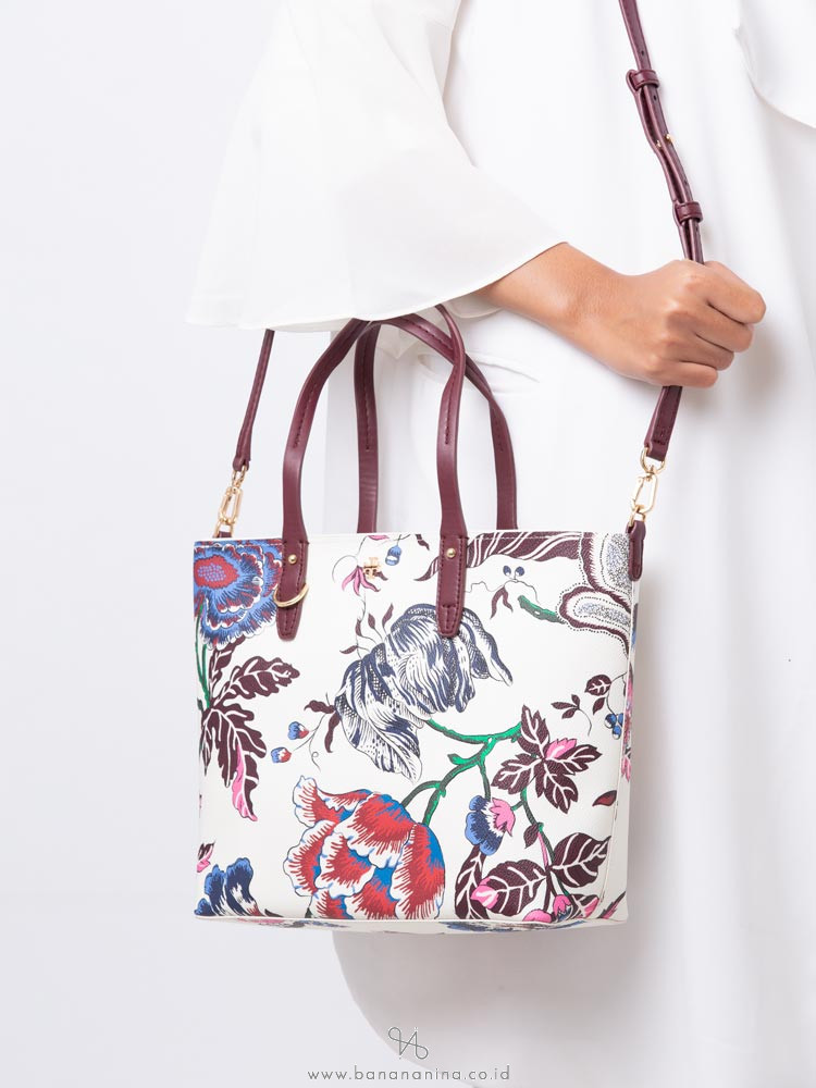 TORY BURCH Kerrington Small Zip Tote Happy Times