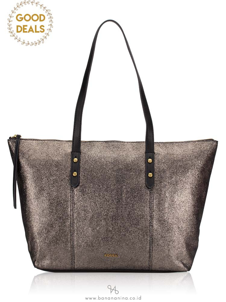 FOSSIL SHB1814044 Jenna Tote Pewter