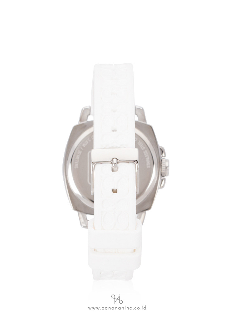 COACH 14503146 Boyfriend Rubber Strap Chalk