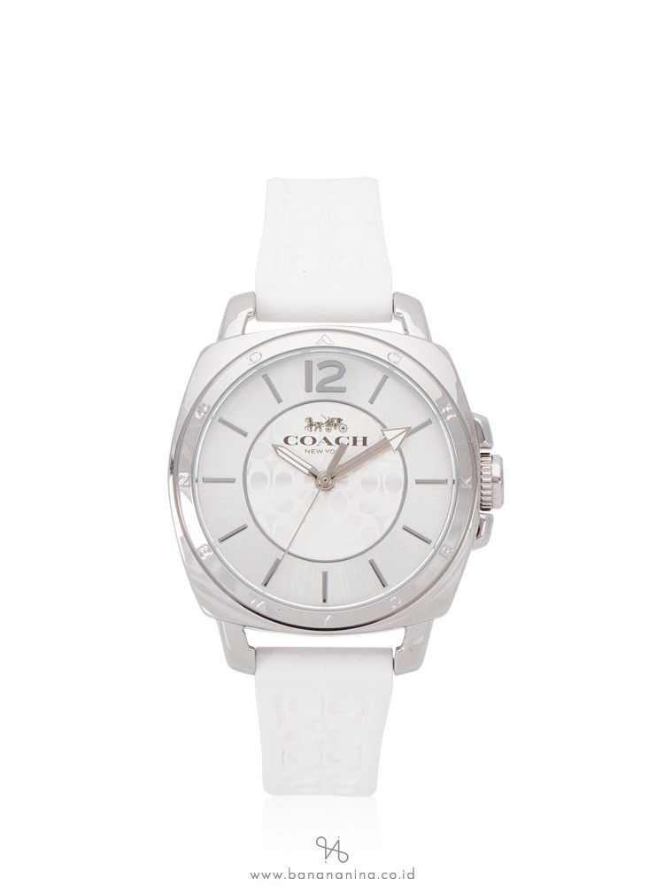 COACH 14503146 Boyfriend Rubber Strap Chalk