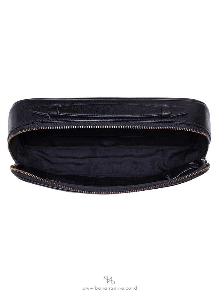 COACH Men 39806 Multifunction Leather Pouch Black