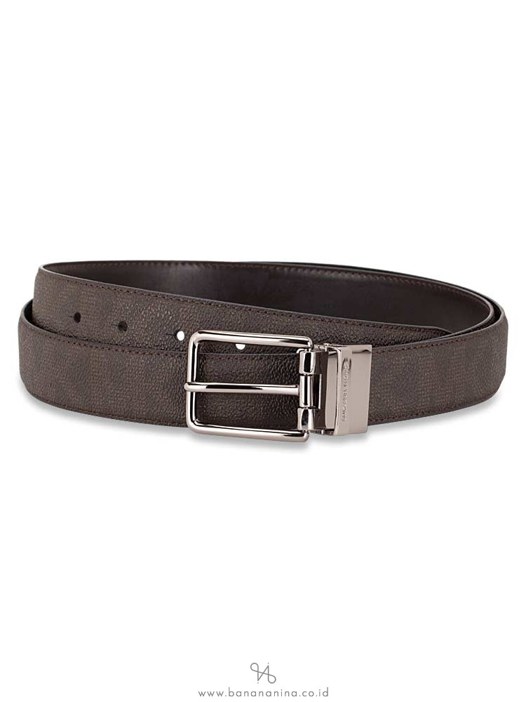 MICHAEL KORS Men 4 In 1 Signature Belt Box Set Brown Multi
