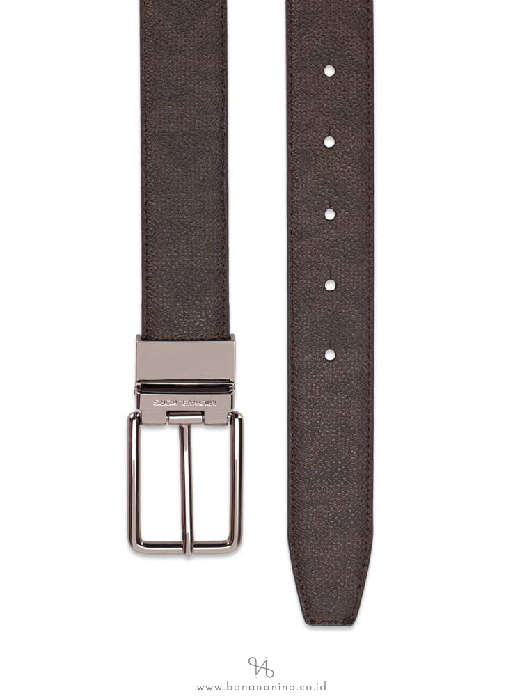 MICHAEL KORS Men 4 In 1 Signature Belt Box Set Brown Multi