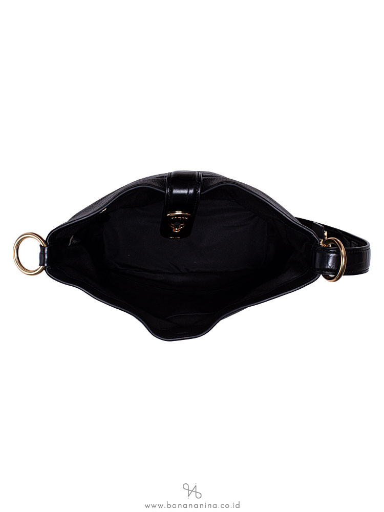 COACH 72808 Amber Croco Leather Duffle Black