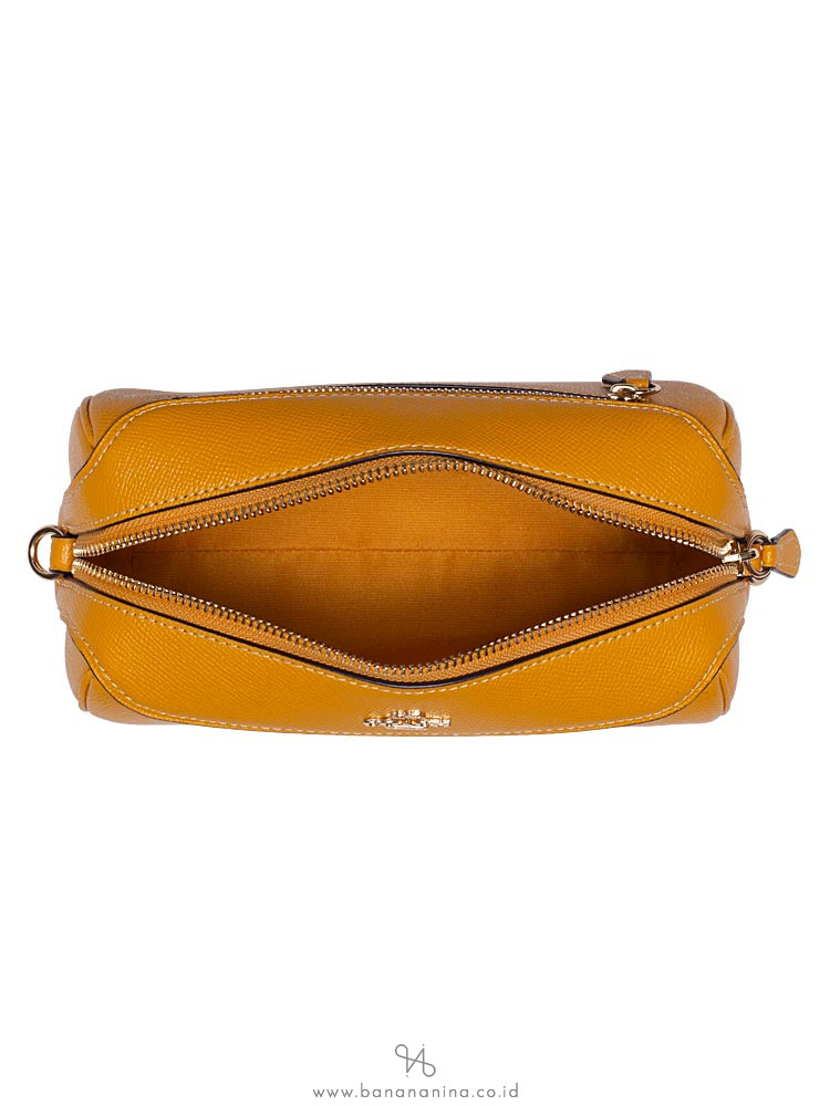 COACH 76629 Crossgrain Mini Bennett Crossbody Mustard Yellow