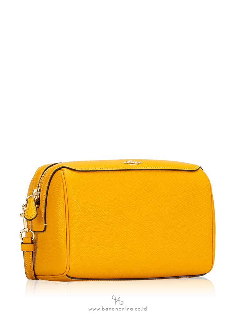 COACH 76629 Crossgrain Mini Bennett Crossbody Mustard Yellow