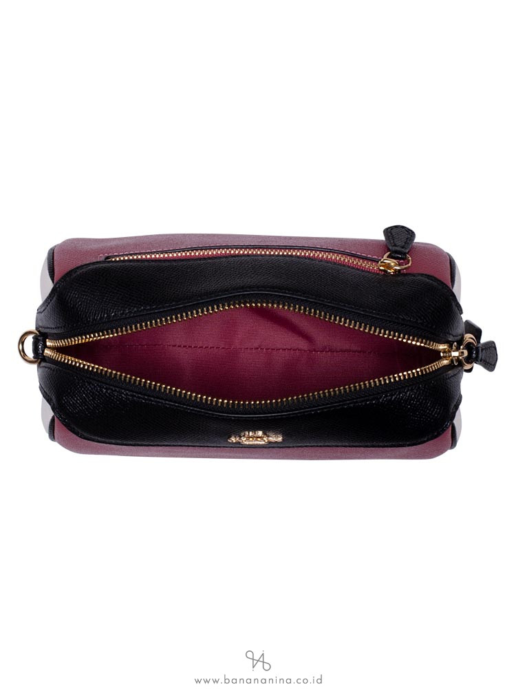 COACH 77685 Colorblock Mini Bennet Crossbody Rouge Multi
