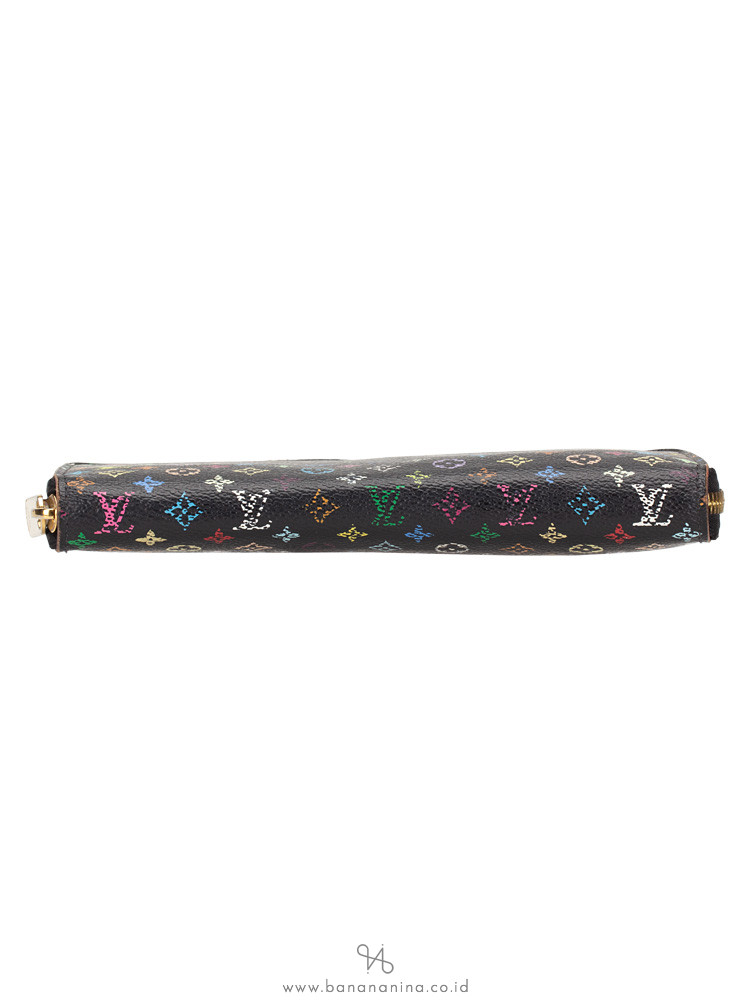 LOUIS VUITTON Monogram Multicolor Zippy Wallet Black