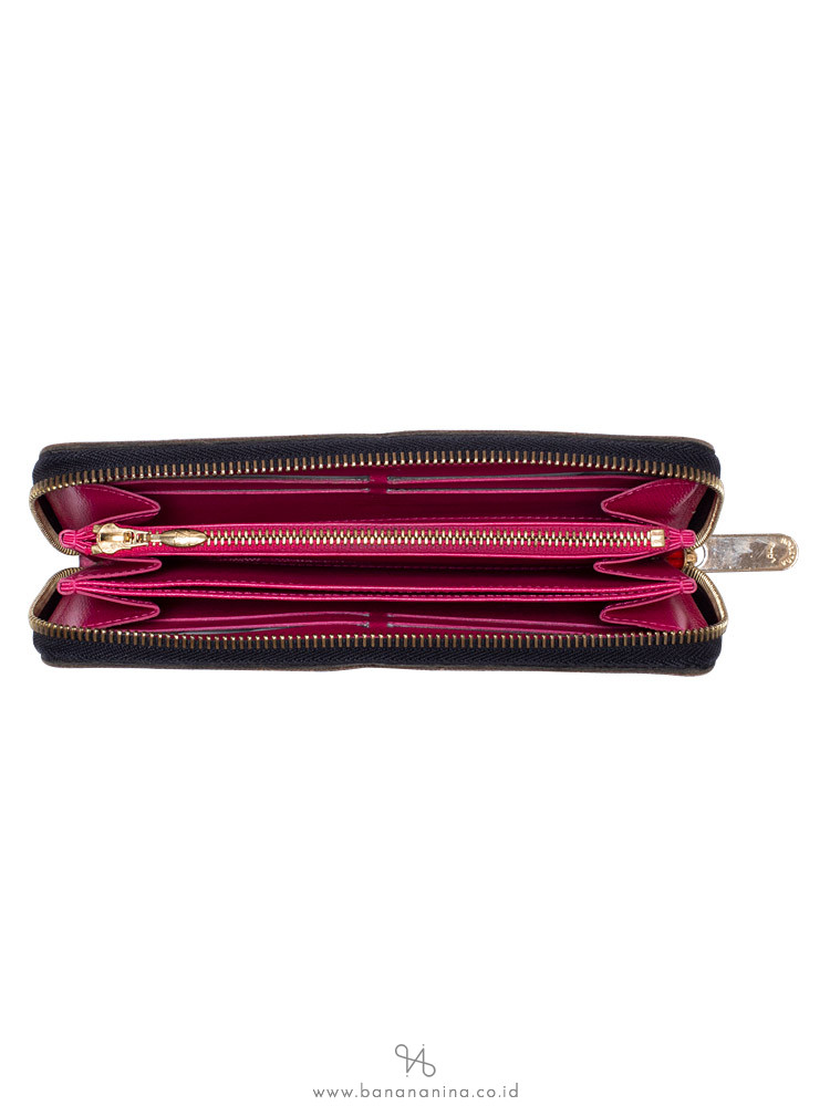 LOUIS VUITTON Monogram Multicolor Zippy Wallet Black