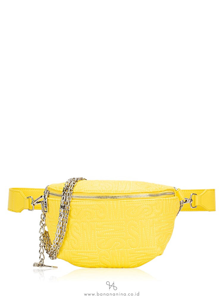 STEVE MADDEN Brandie Leather Belt Bag Yellow