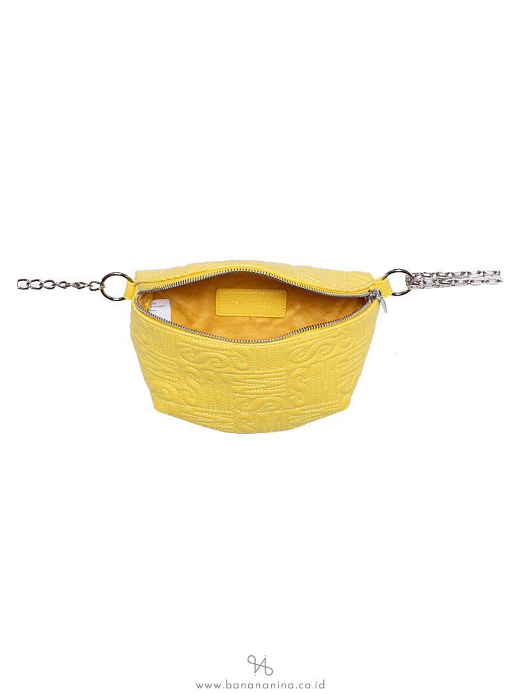 STEVE MADDEN Brandie Leather Belt Bag Yellow