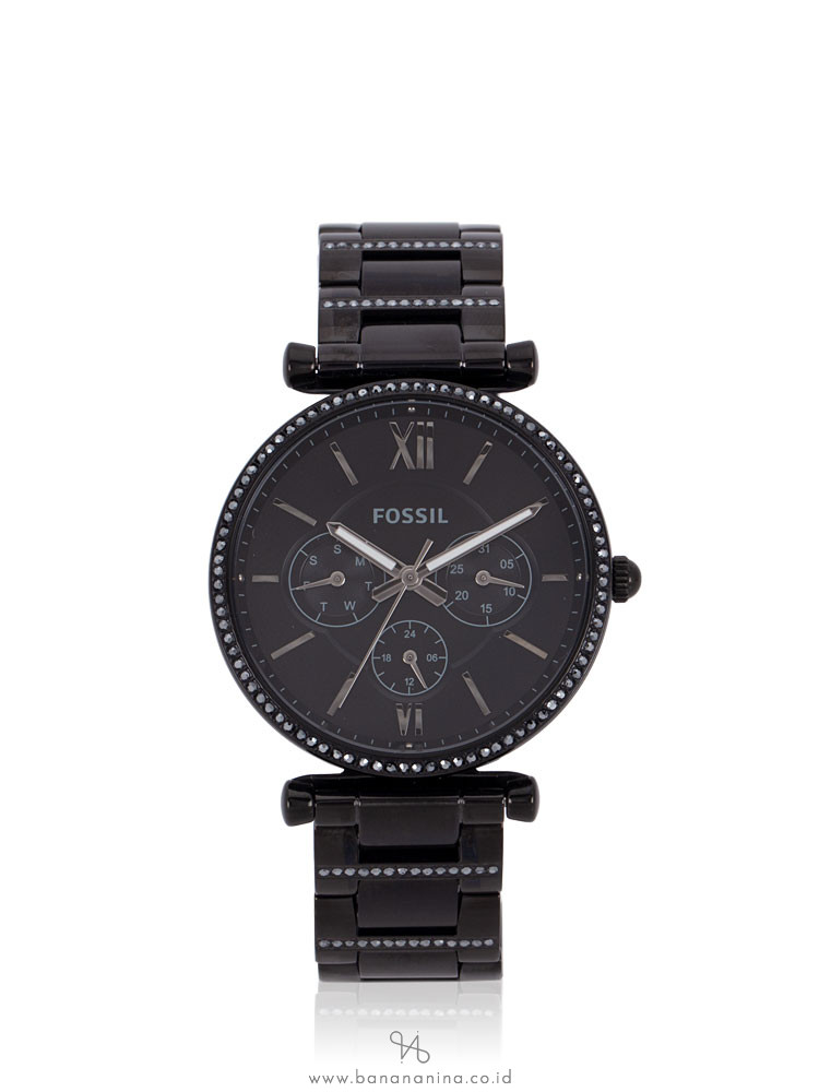FOSSIL ES4543 Carlie Multifunction Stainless Steel Watch Black