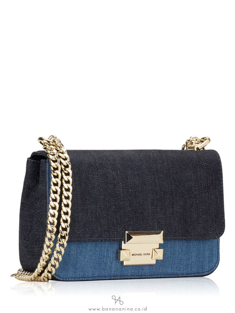 michael kors denim tote bag