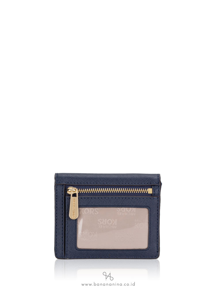 MICHAEL KORS Jet Set Travel Card Case Id Key Holder Navy