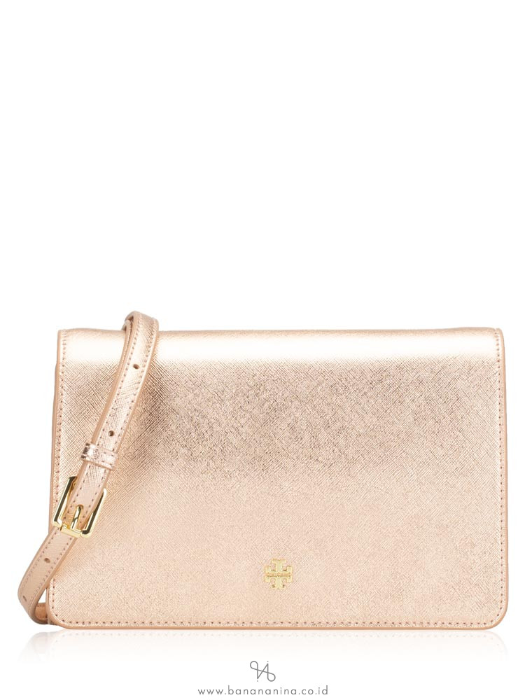 TORY BURCH Emerson Combo Crossbody Light Rose Gold