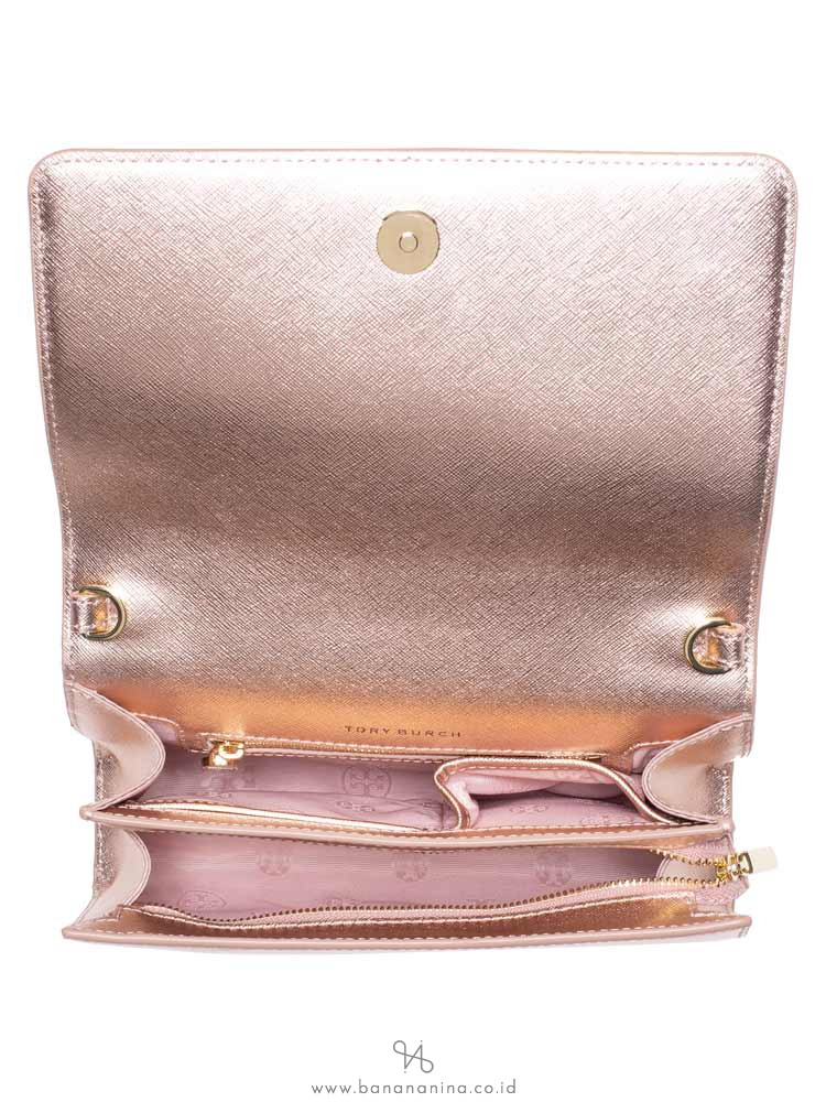 TORY BURCH Emerson Combo Crossbody Light Rose Gold