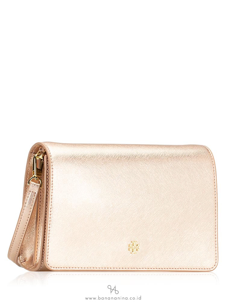 TORY BURCH Emerson Combo Crossbody Light Rose Gold