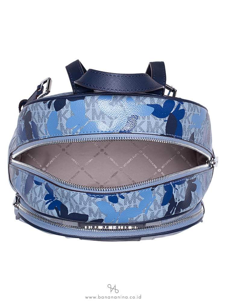 MICHAEL KORS Abbey Medium Butterflies Backpack Sapphire