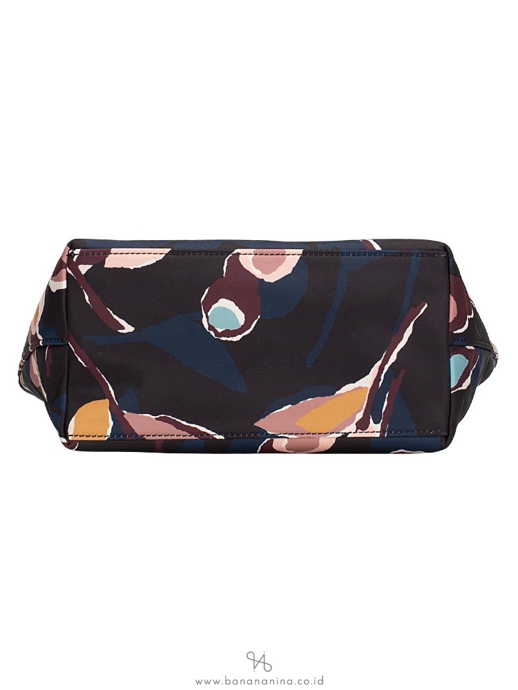KATE SPADE Dawn Paper Rose Insulated Tote Black Multi