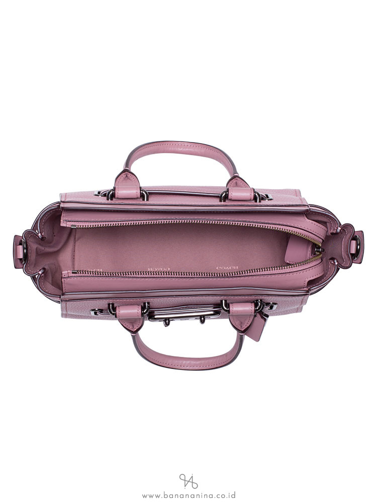 COACH 87295 Swagger 27 Pebble Leather Carryall Dusty Rose