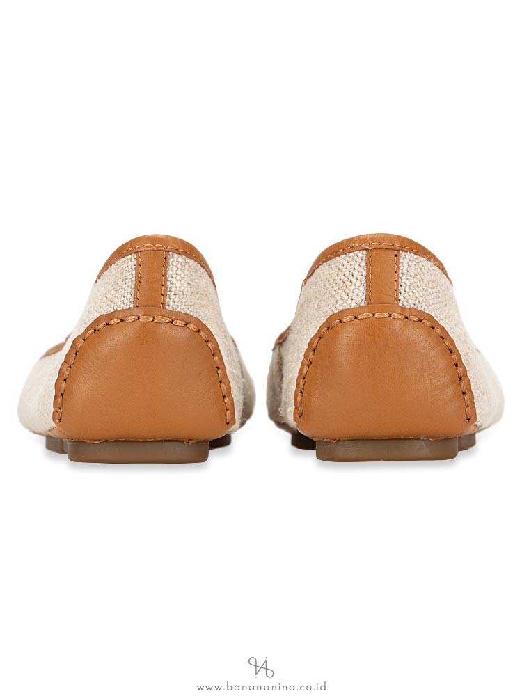 MICHAEL KORS Lillie Leather Moccasins Flats Hemp Sz 7.5