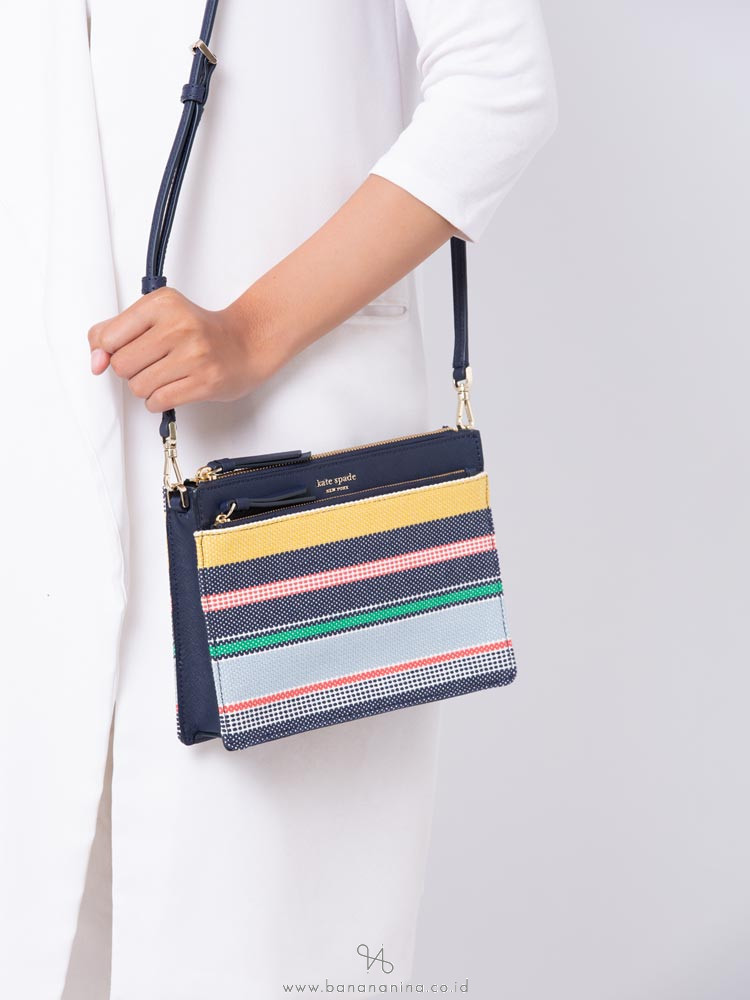 KATE SPADE Cameron Boardwalk Stripe Crossbody Multi