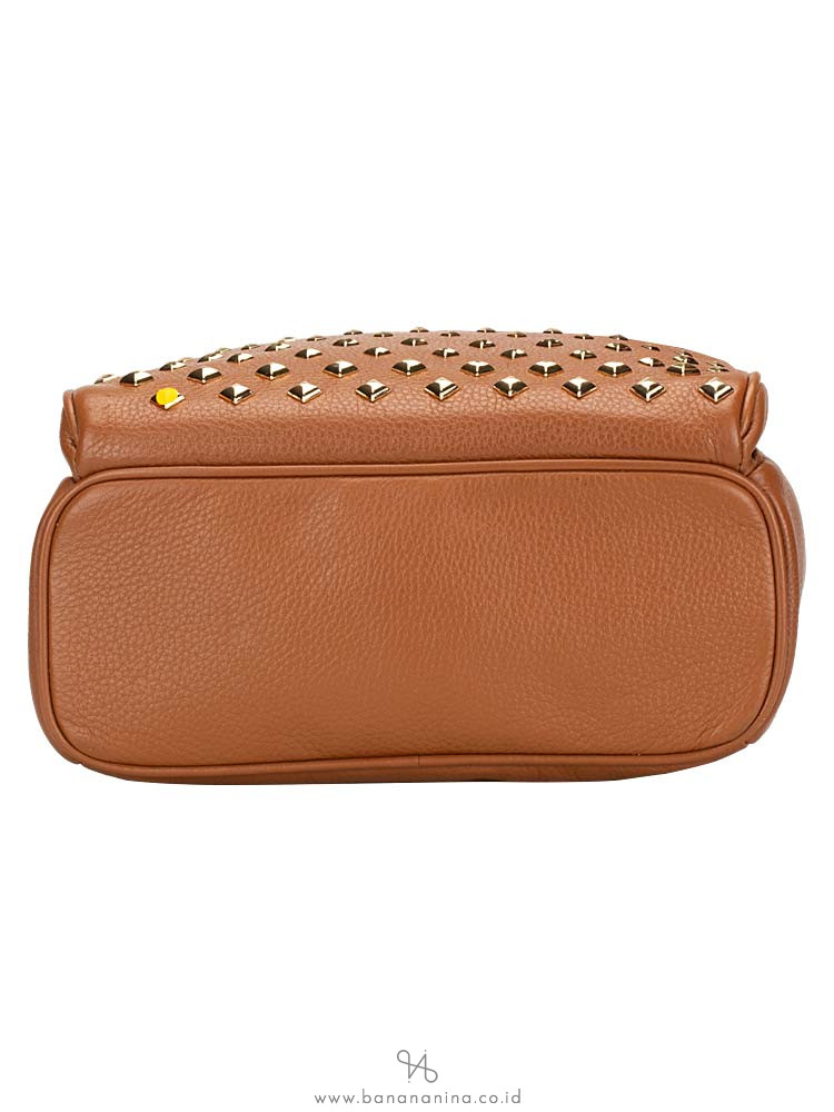 MICHAEL KORS Abbey Studded Leather Medium Backpack Luggage
