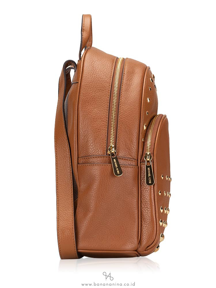MICHAEL KORS Abbey Studded Leather Medium Backpack Luggage