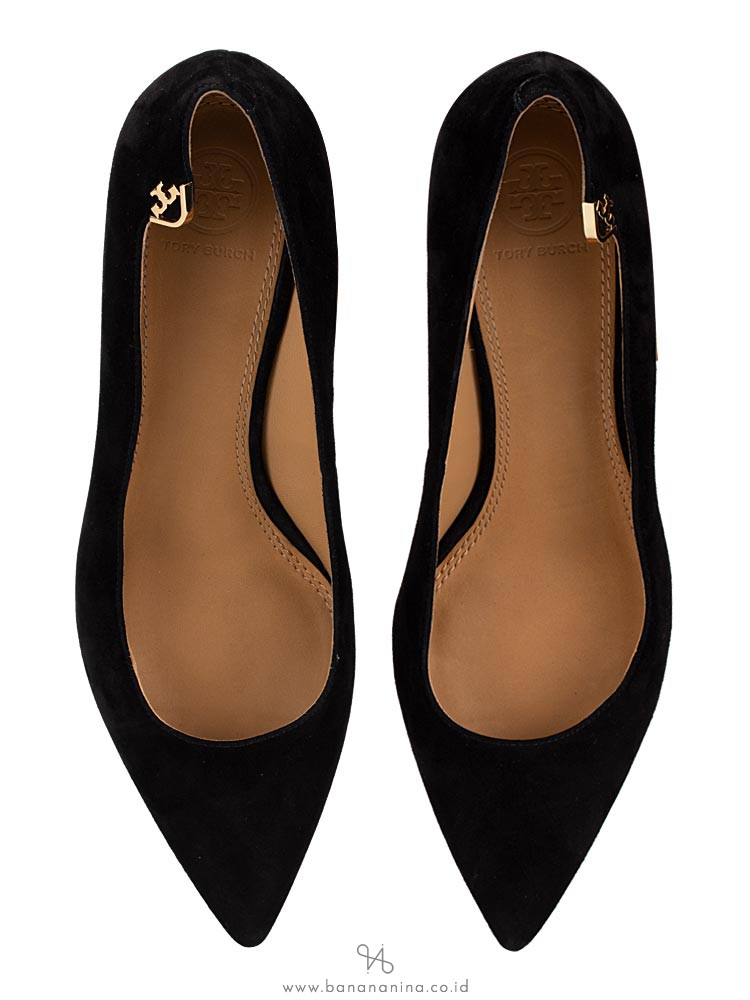 tory burch black suede pumps