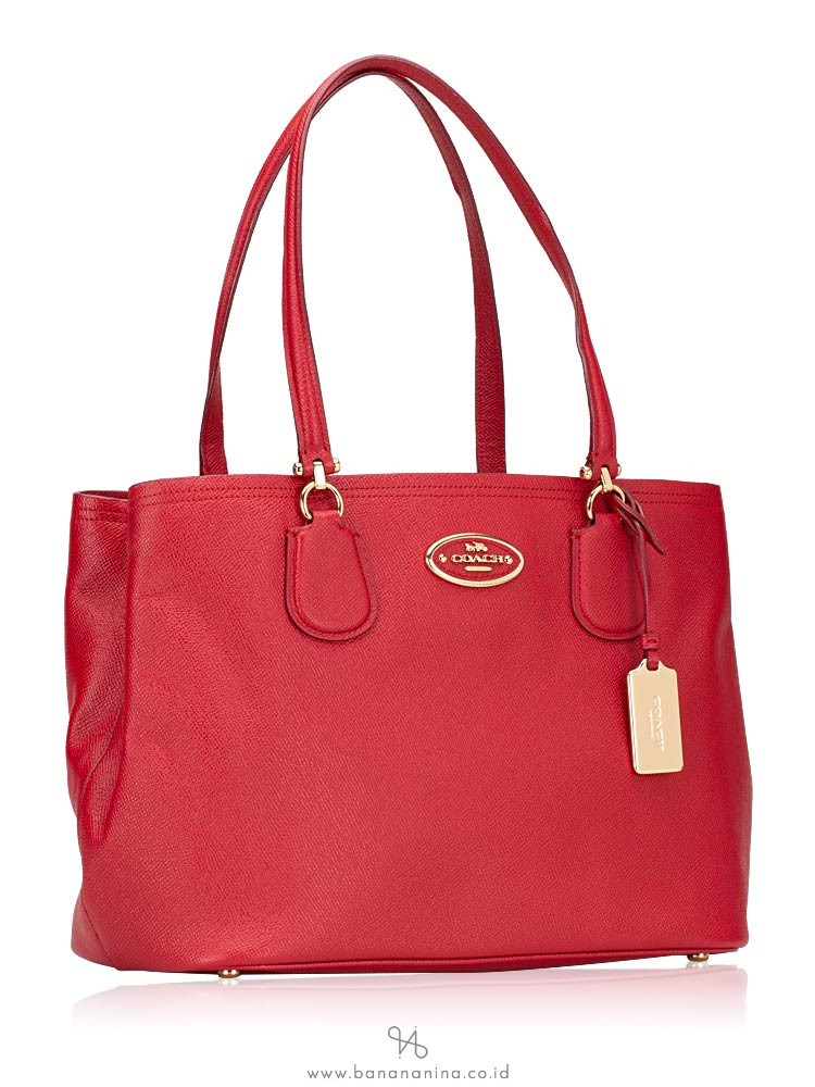 COACH 34388 Crossgrain Kitt Carryall Red