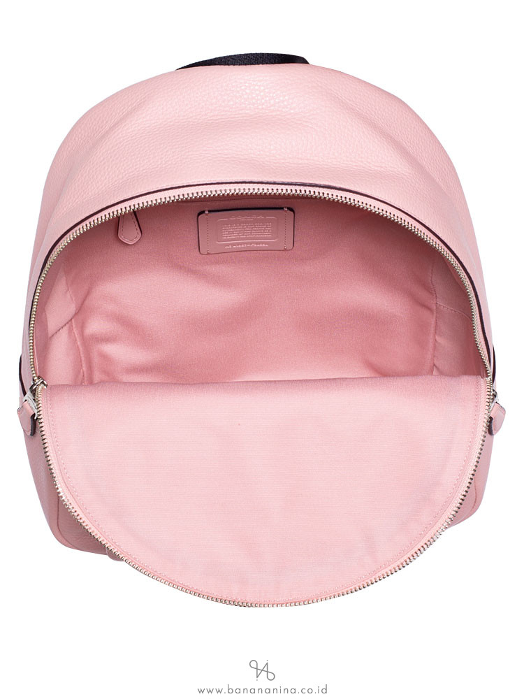 COACH 30550 Pebbled Leather Medium Charlie Backpack Petal