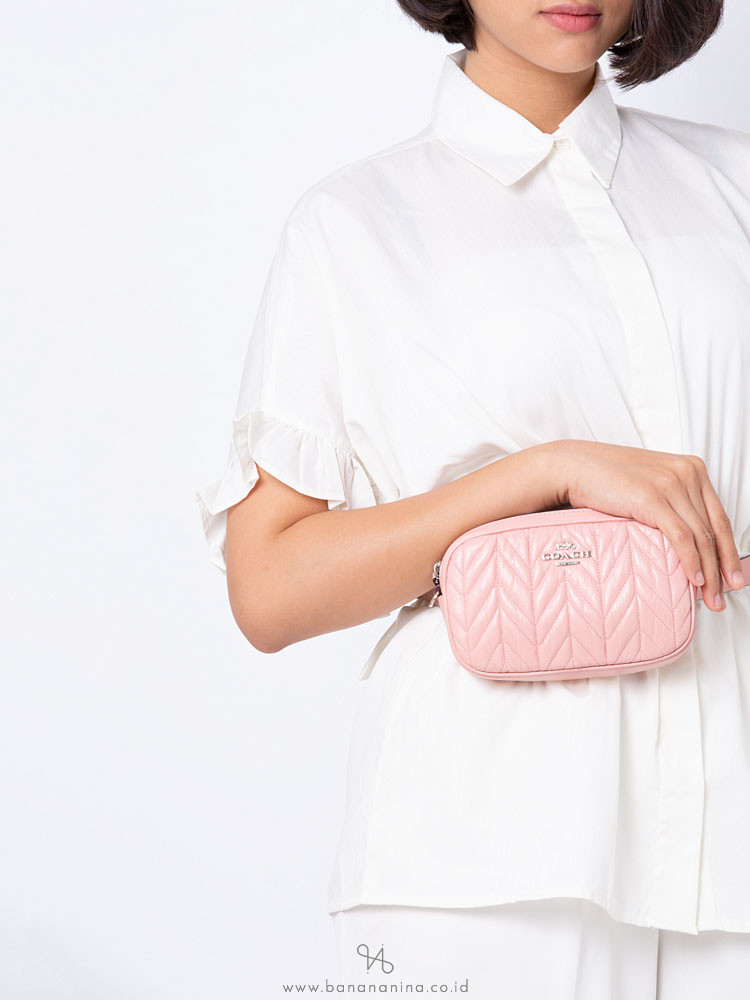 COACH 38678 Quilted Leather Belt Bag Petal