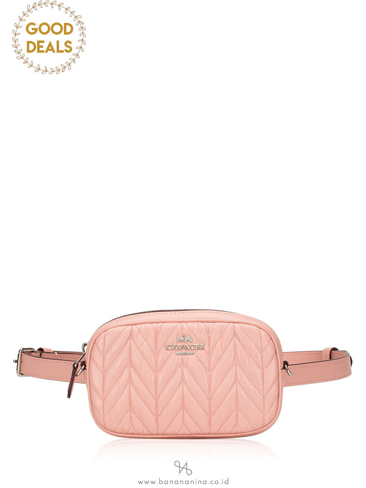 COACH 38678 Quilted Leather Belt Bag Petal