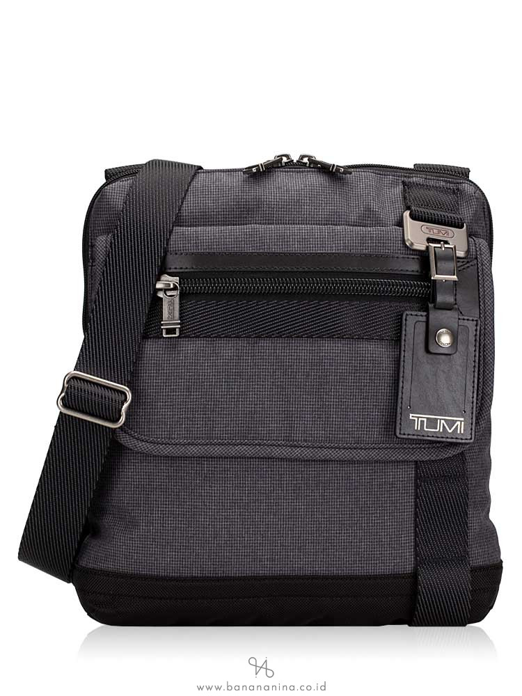TUMI Men Fremont Eastern Zip Top Flap Crossbody Grey