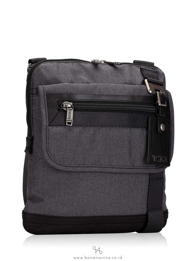TUMI Men Fremont Eastern Zip Top Flap Crossbody Grey