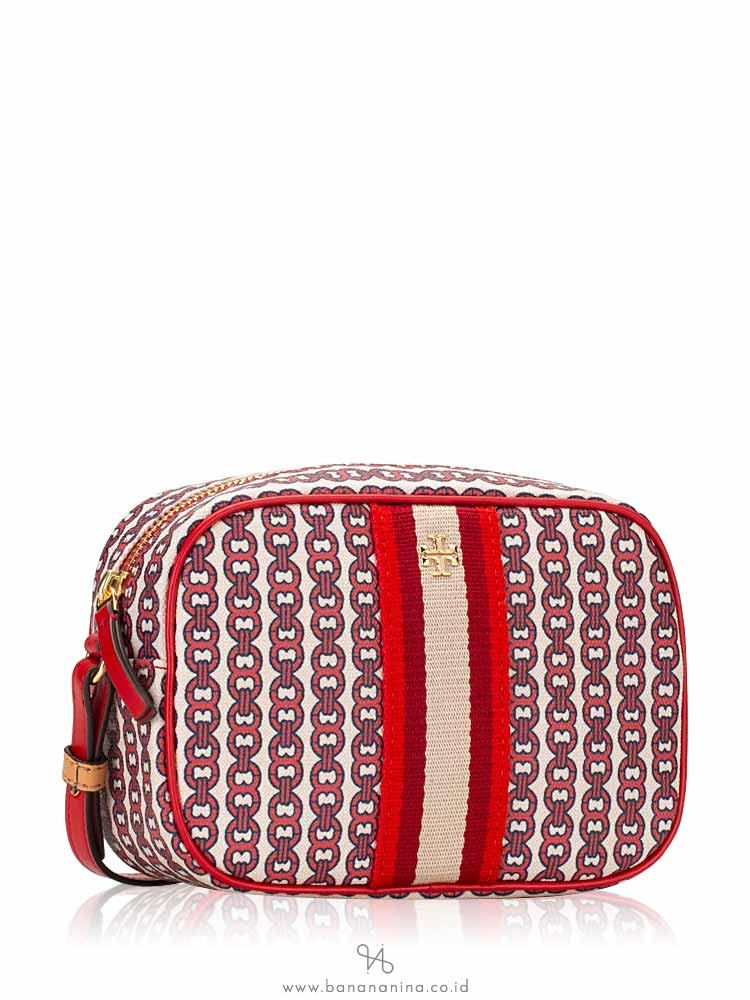 TORY BURCH Gemini Link Canvas Mini Bag Liberty Red