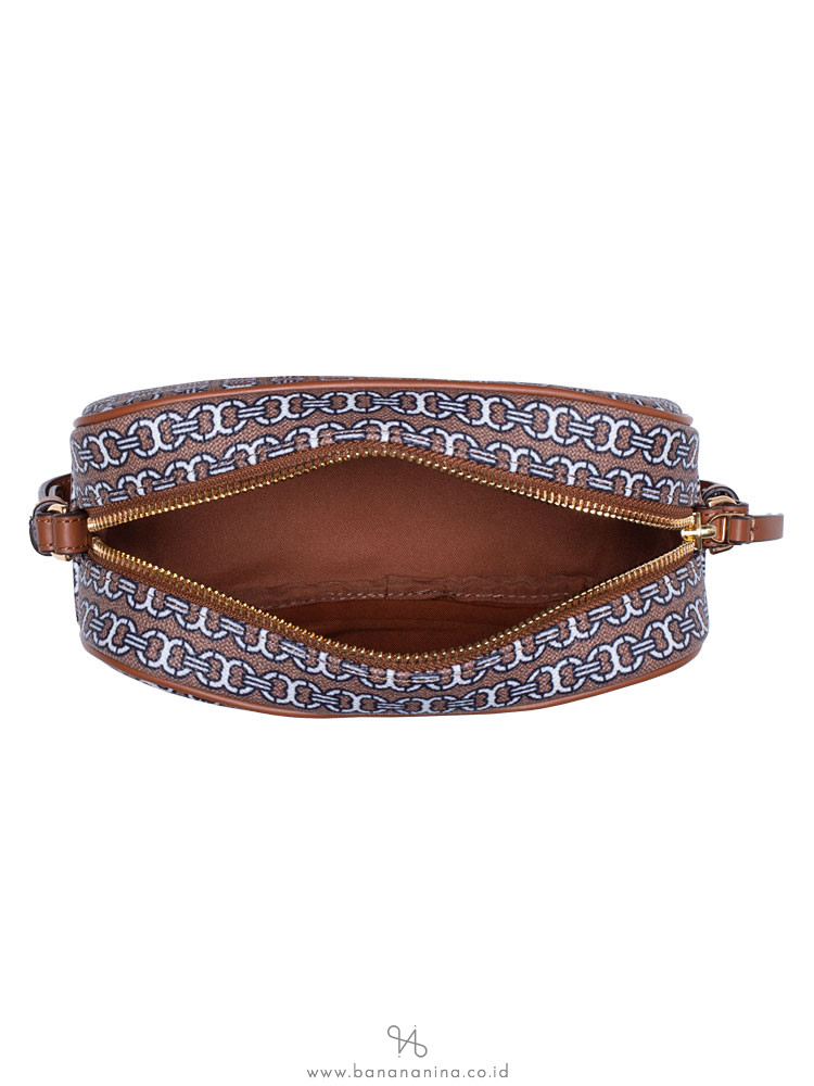TORY BURCH Gemini Link Canvas Mini Bag Light Umber