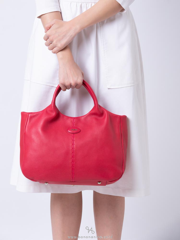 TOD'S AGJ Shopping Mini Fuschia