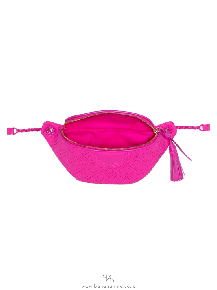 TORY BURCH Fleming Matte Belt Bag Crazy Pink
