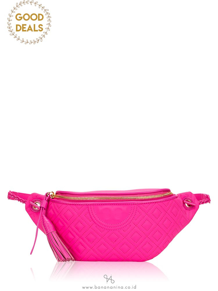 TORY BURCH Fleming Matte Belt Bag Crazy Pink